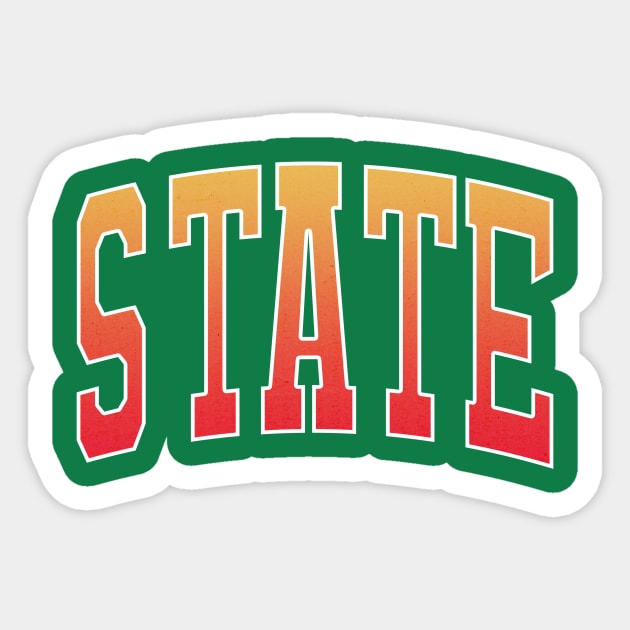 STATE RETRO Sticker by Aspita